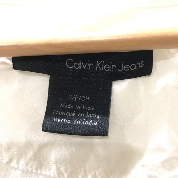 White with gold sequin CK top - Picture 3 of 3